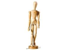 MANICHINO LEGNO FEMMINA 31 cm