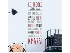 WALL DECOR LE REGOLE DELLA CASA XL