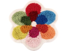 TAPPETO BAGNO FLOWER 105x105 COLORATO