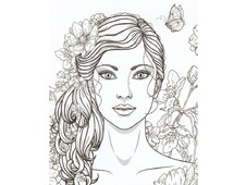 TELA PREDISEGNATA CM 40x50 RITRATTO