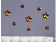 SPRING DECOR BRONZE FLOWERS 8 PZ