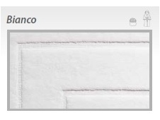 TAPPETO SPUGNA JOY BIANCO cm 50x75