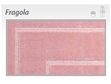 TAPPETO SPUGNA JOY cm FRAGOLA 50x75
