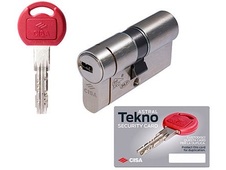 Cilindro nichelato frizionato profilo Europeo Cisa 0M3T1 Astral Tekno PRO - mm 80 (30/50)